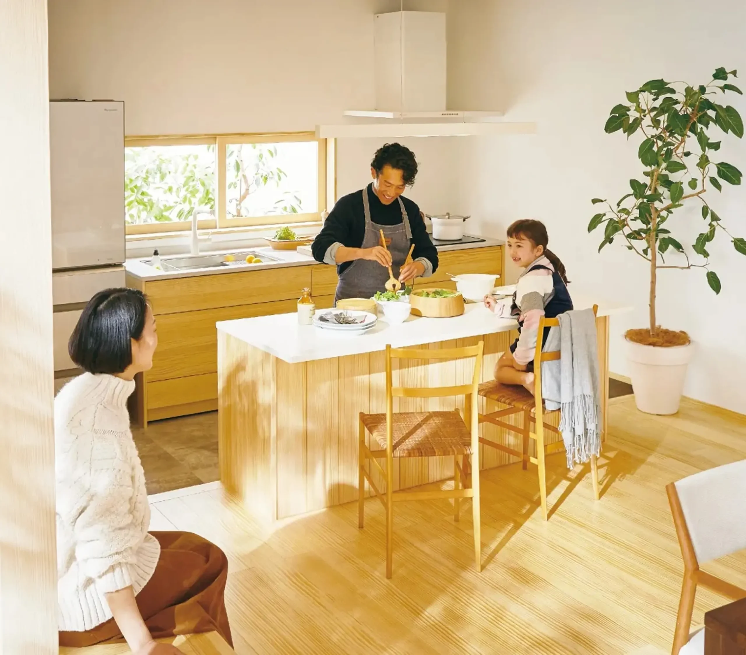 使いやすさと自分らしさを<br />
叶えるキッチン